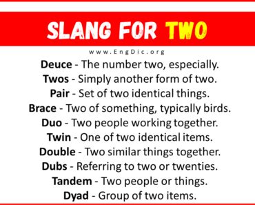 30+ Slang for Two (Their Uses & Meanings) .
